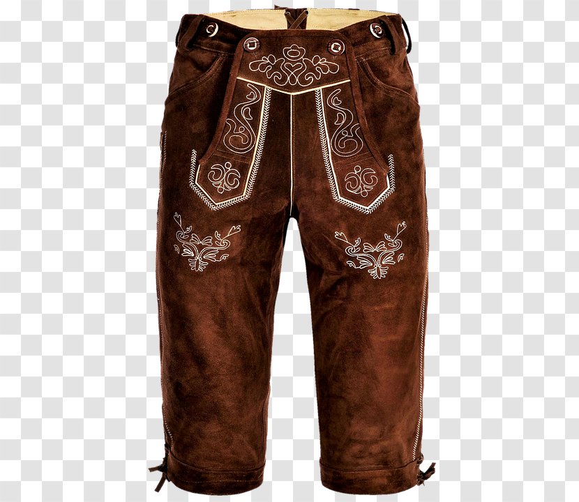 Lederhosen Clothing Pants Leather Folk Costume - Ecco - Jeans Transparent PNG