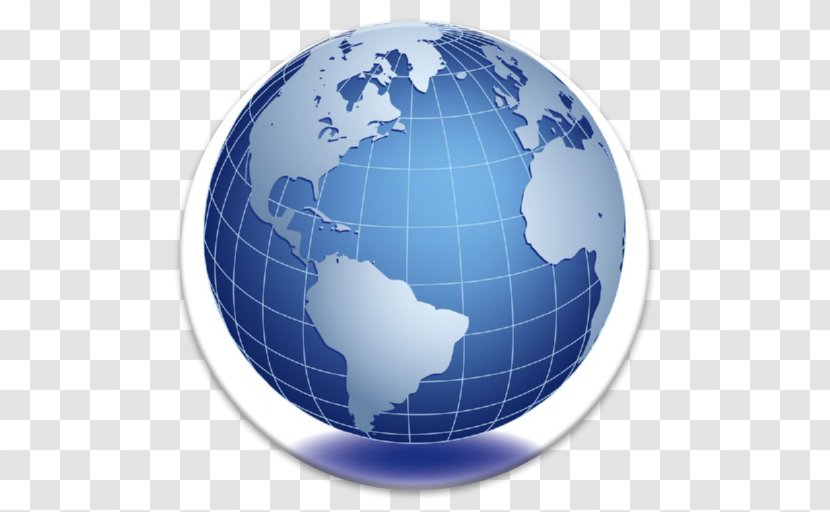 Globe World Map Earth - Flat Design Transparent PNG