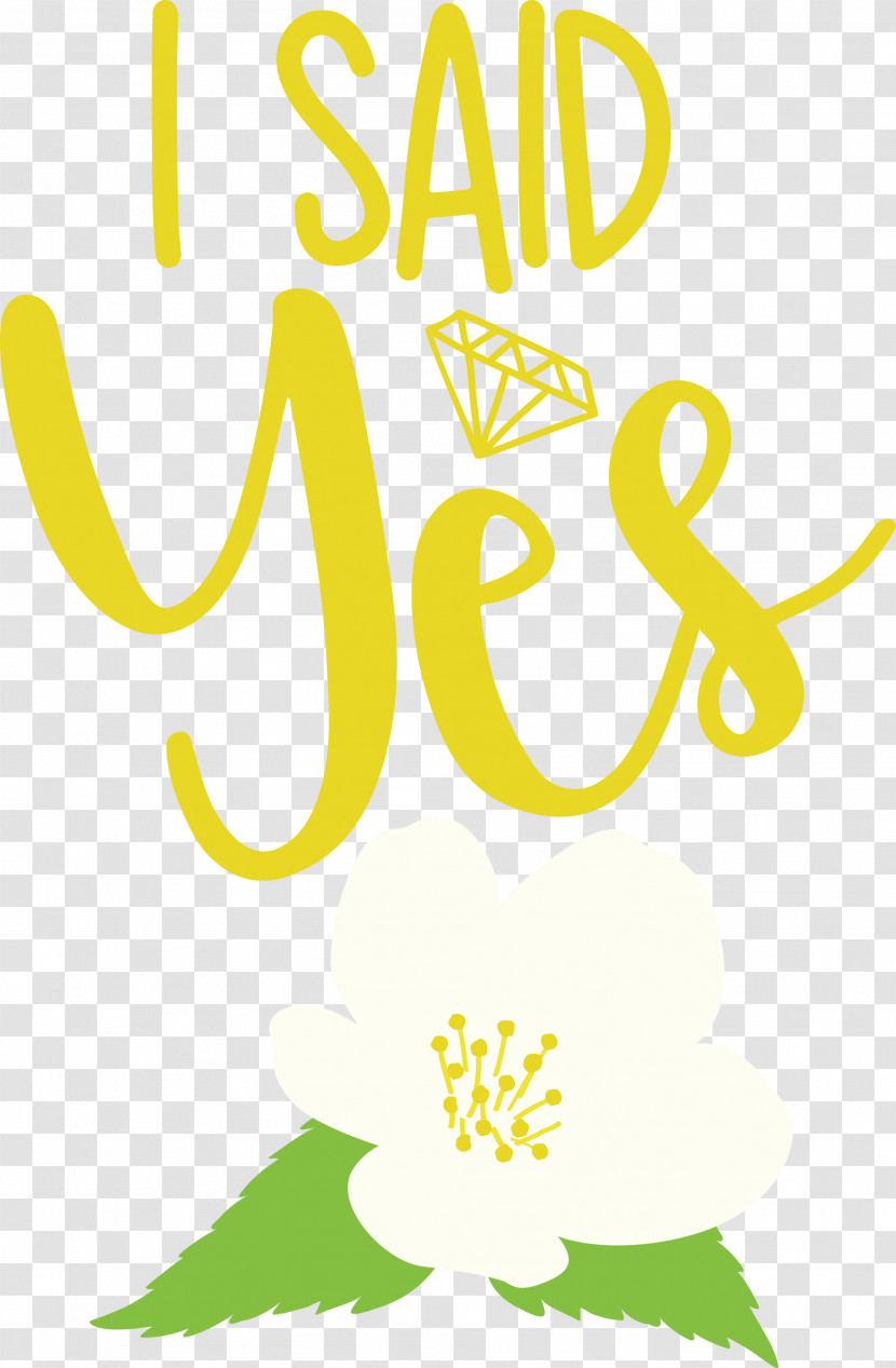 I Said Yes She Said Yes Wedding Transparent PNG