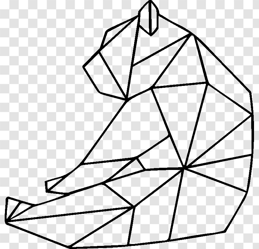 American Black Bear Origami Paper - Triangle Transparent PNG