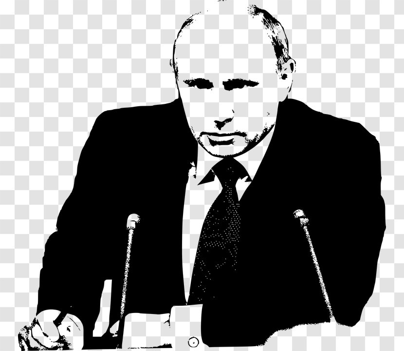 Vladimir Putin President Of Russia T-shirt - Blackandwhite Transparent PNG