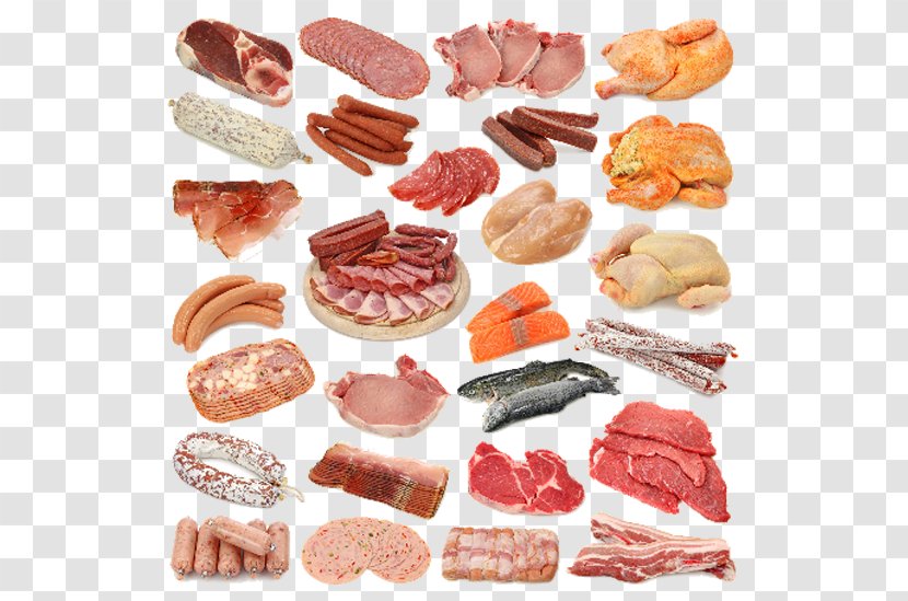 Sausage Meat Fish As Food Cooking - Silhouette - Collection Transparent PNG