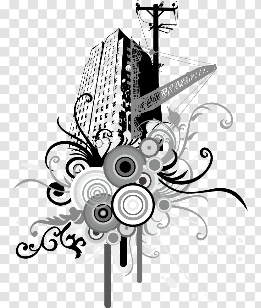 Euclidean Vector Illustration - Element - Skyscrapers Transparent PNG