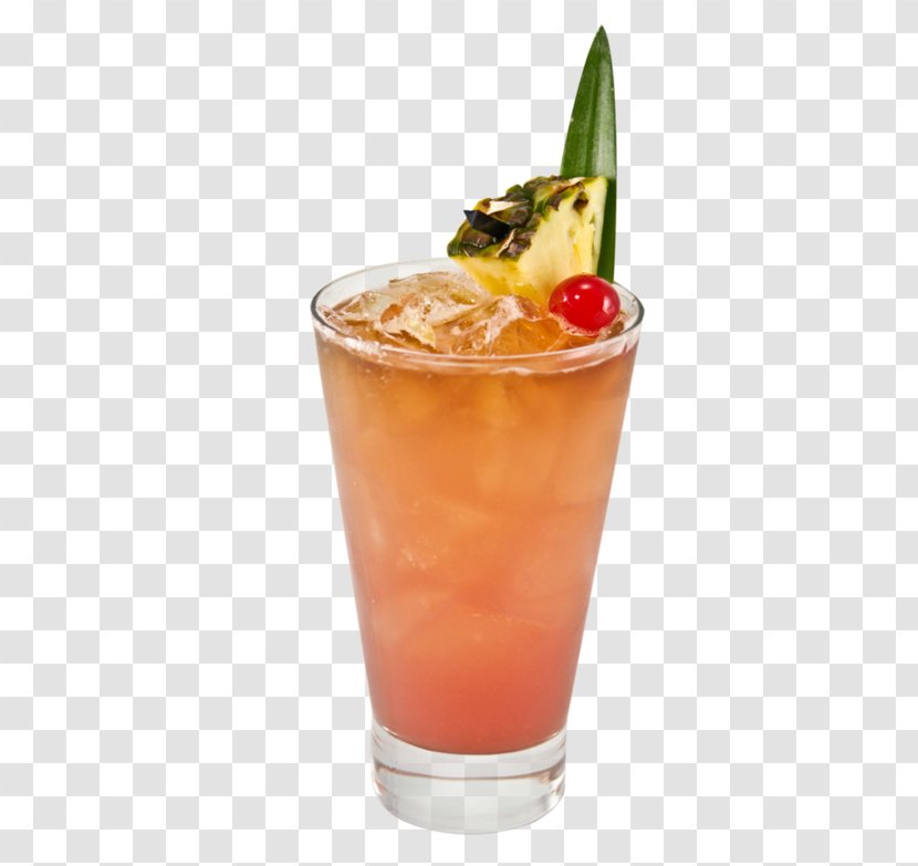 Mai Tai Cocktail Garnish Punch Rum And Coke - Tree Transparent PNG