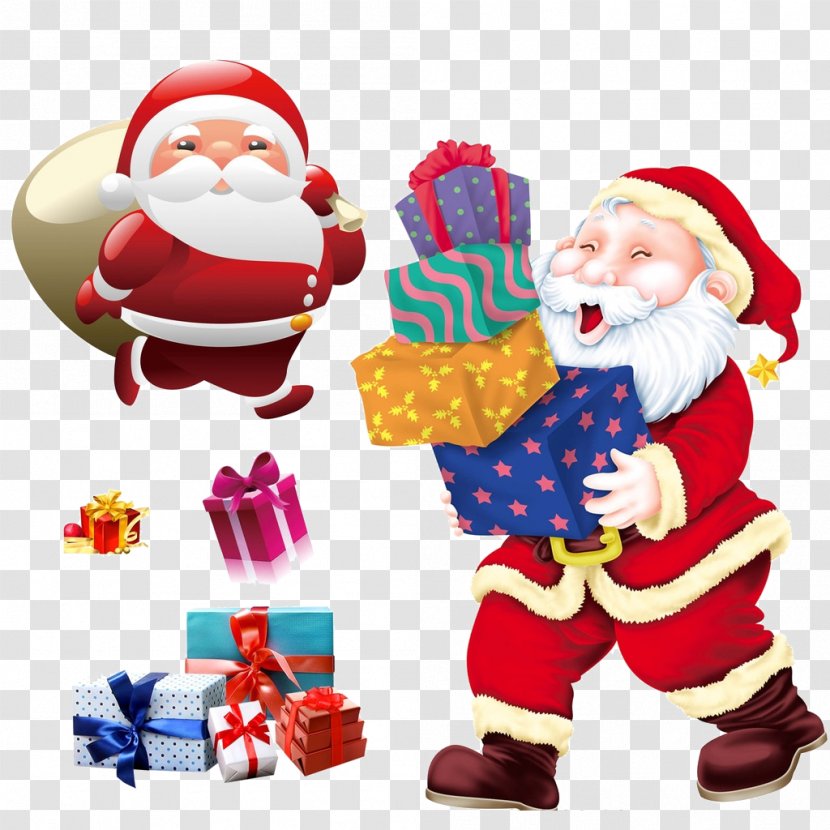 Santa Claus Christmas Gift - Service - And Gifts Transparent PNG