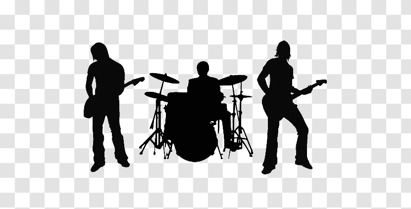 Drummer Drum Kits Bass Drums Image - Silhouette - Rock Band Transparent PNG