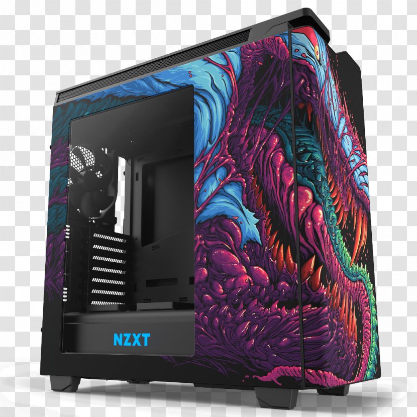 Computer Cases & Housings NZXT Case H440 Special Edition Black-green, EU Personal Gaming - Microatx Transparent PNG