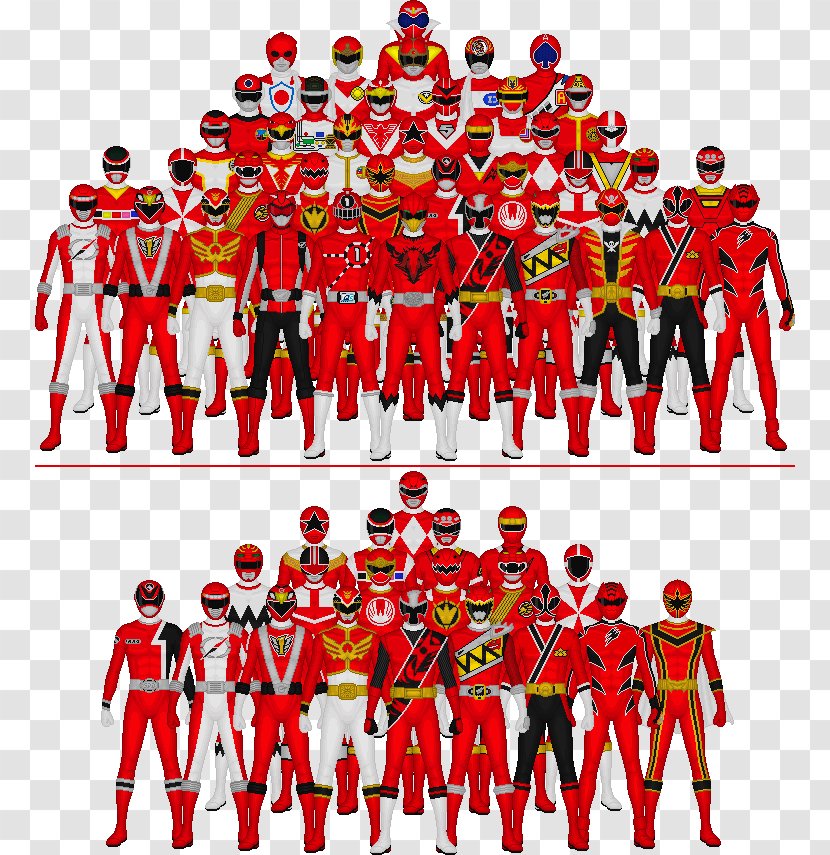 Red Ranger Super Sentai Power Rangers Wild Force Forever - Mighty Morphin Transparent PNG