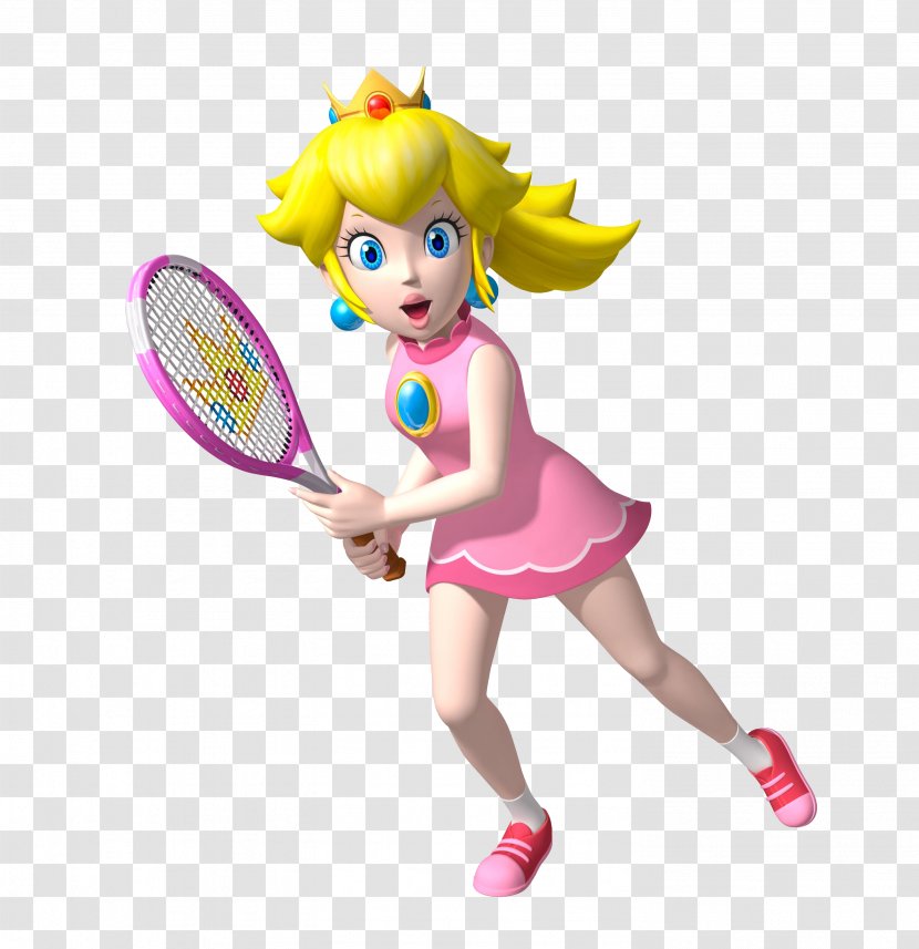 Mario Tennis Open Super Princess Peach Daisy - Figurine Transparent PNG