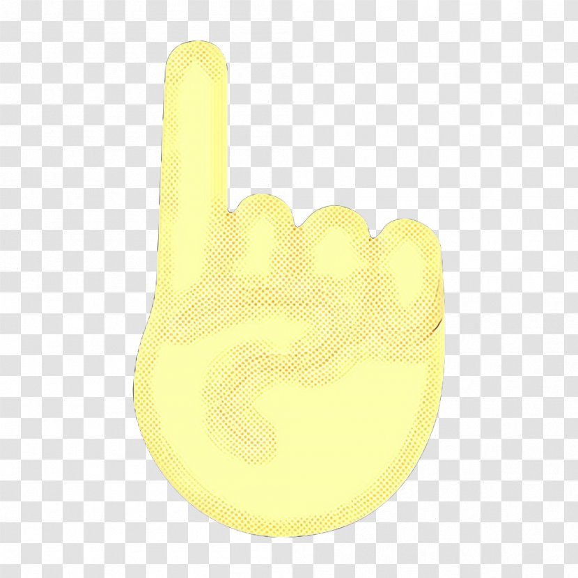Yellow Hand Finger Thumb Gesture - Pop Art Transparent PNG