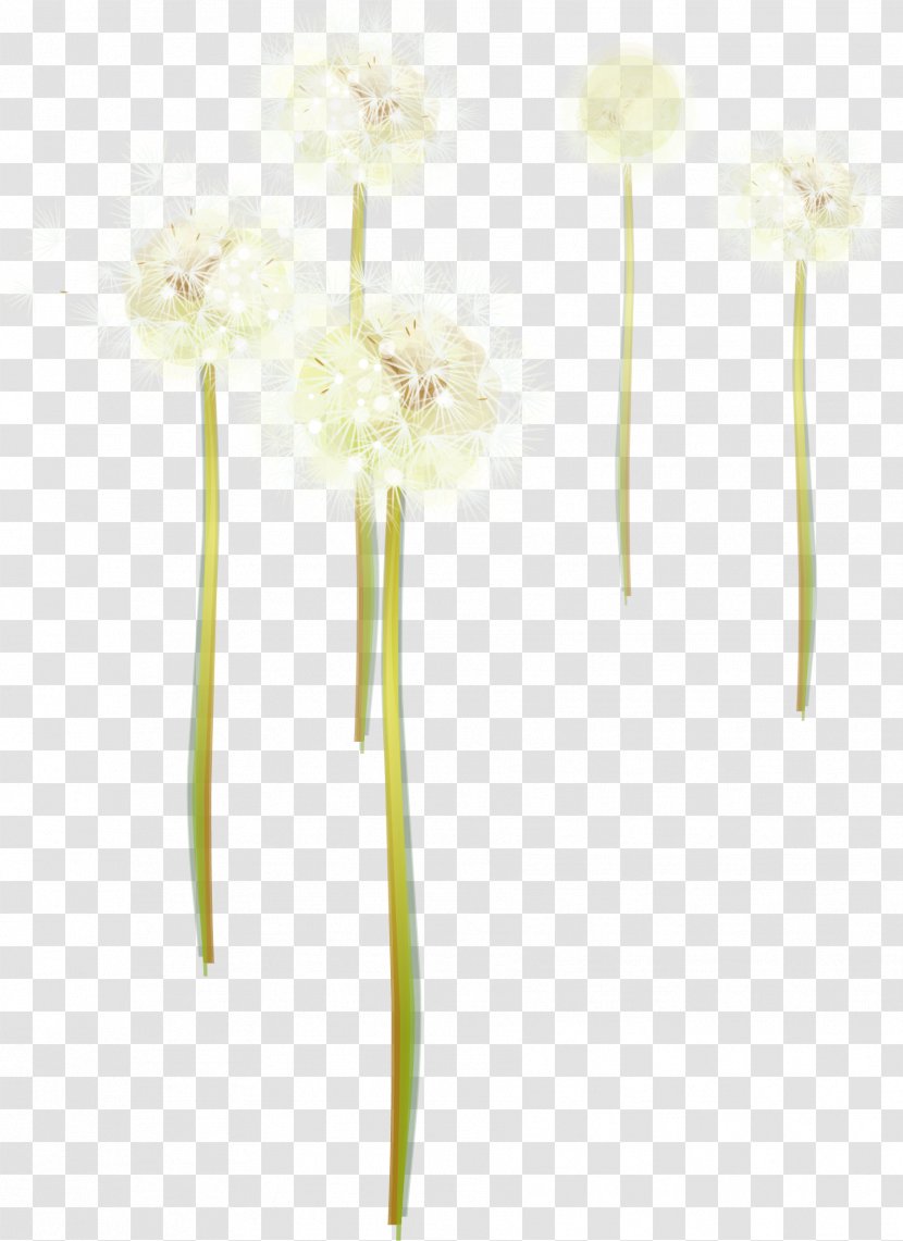 Floral Design Cut Flowers Petal - Hand Painted Watercolor Dandelion Transparent PNG