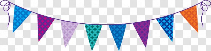 Party Banner Birthday Bunting Clip Art - Flag Transparent PNG