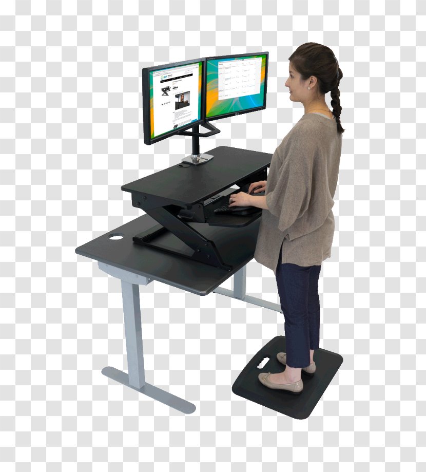 Standing Desk Table Personal Computer - Technology Transparent PNG