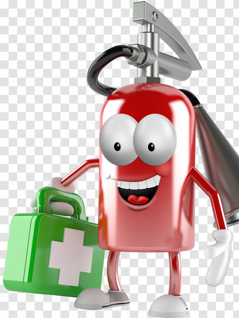 Fire Extinguisher Cartoon Firefighting - Firefighter Transparent PNG