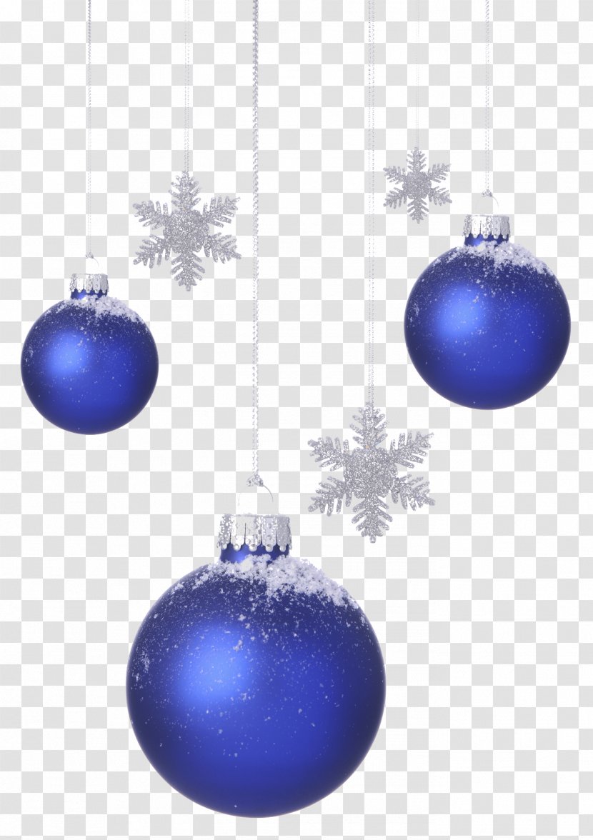 Christmas Ornament Blue Snowflake - Bell Creative Transparent PNG