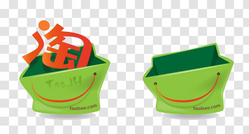 Taobao Tmall Online Shopping Alibaba Group - Shop - Green Bag Transparent PNG
