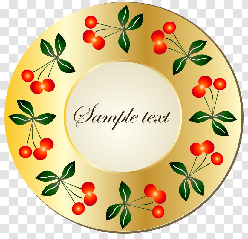 Euclidean Vector Printing Clip Art - Flowering Plant - Yellow Frame Plate Transparent PNG