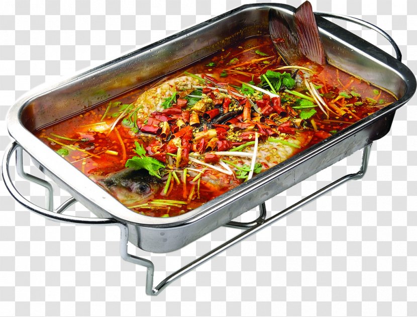 Chinese Cuisine Hunan Dish Roasting Fish - Secret Transparent PNG