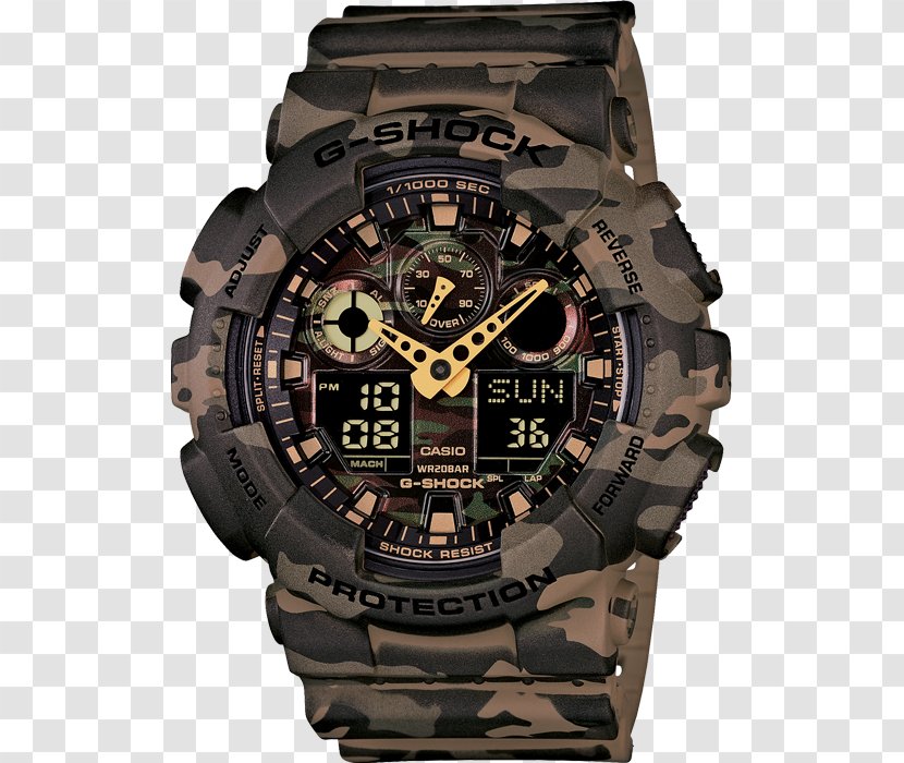 G-Shock GA100 Analog Watch Casio - Digital Clock Transparent PNG