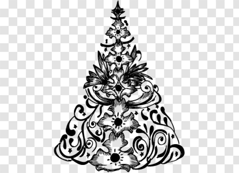 Drawing Christmas Tree Clip Art - Pine Family Transparent PNG