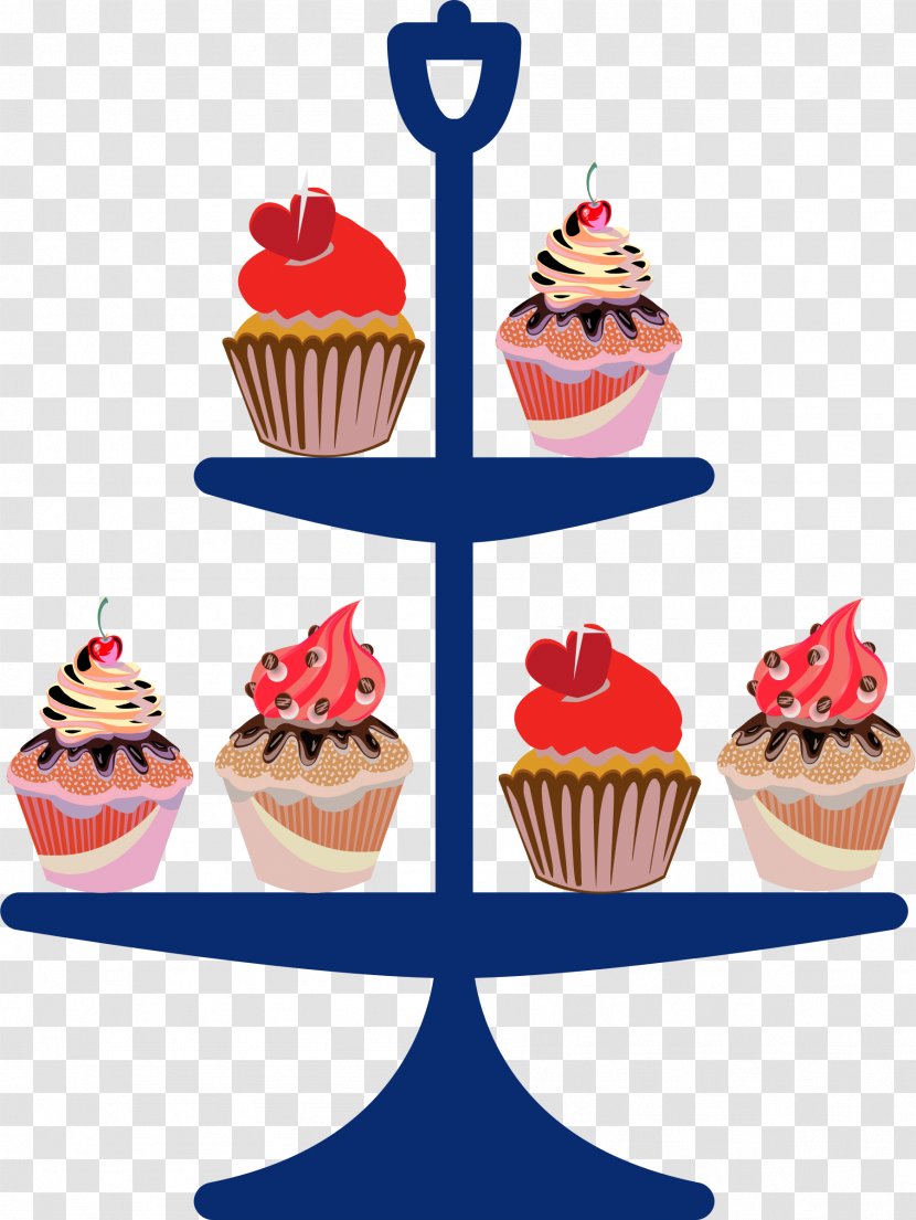 Cupcake Bakery Wedding Cake Pastry - Stand Transparent PNG