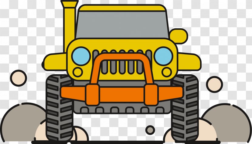 Car Jeep Motor Vehicle Dune Buggy - Offroad - Yellow Beach Transparent PNG