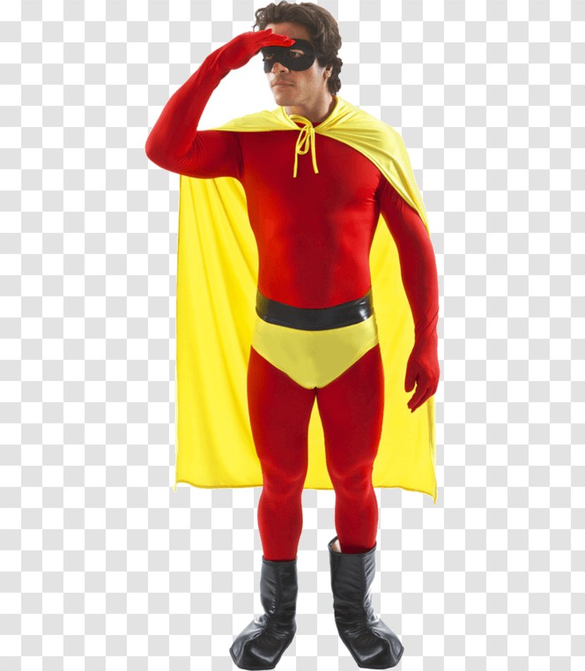 Costume Party Superhero Yellow Superman - Masquerade Ball Transparent PNG