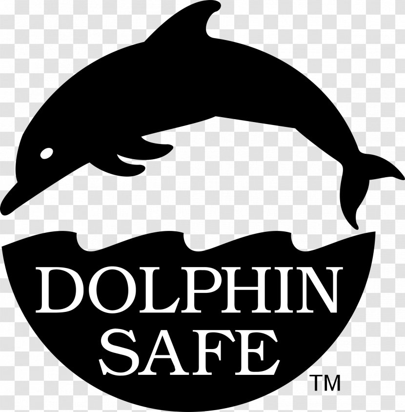 Dolphin Safe Label Logo Font Crest - Common Bottlenose Transparent PNG