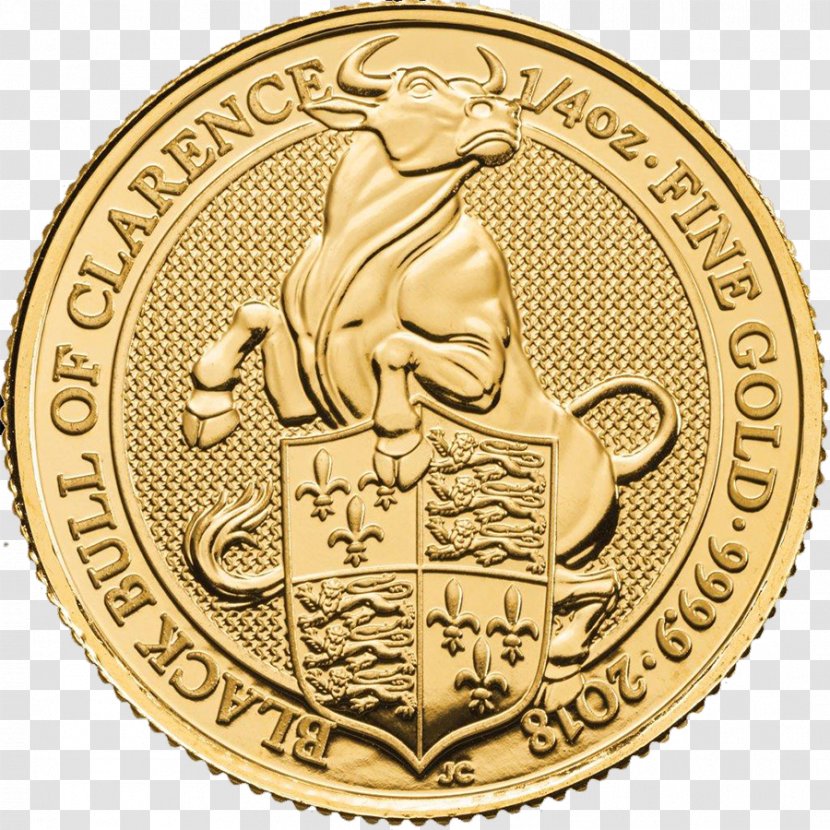 The Queen's Beasts Royal Mint Bullion Coin Gold - Material Transparent PNG