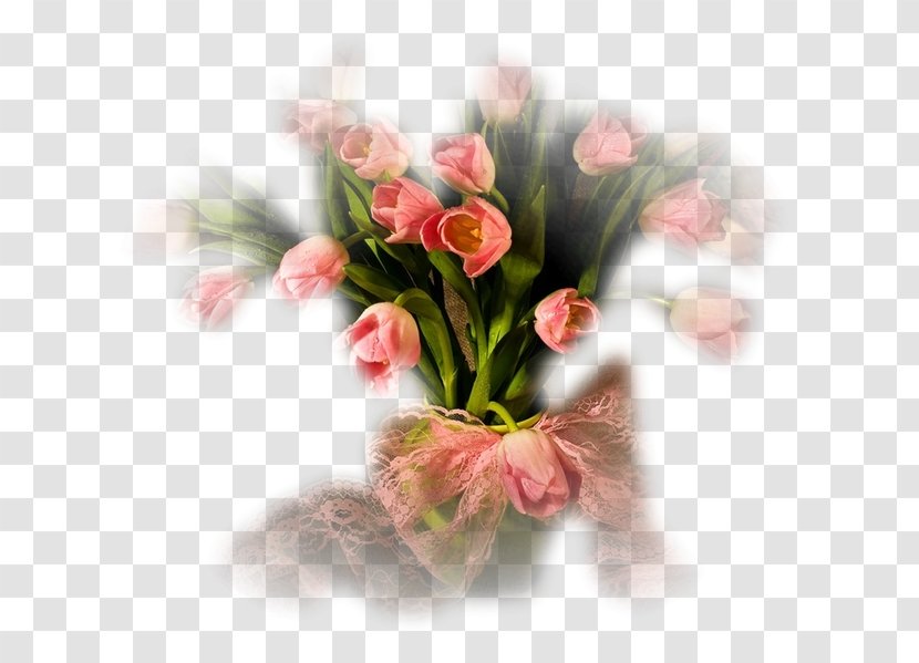 Garden Roses Cut Flowers Flower Bouquet Tulip - Artificial Transparent PNG