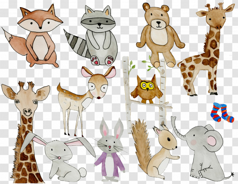 Animal Figure Cartoon Fawn Tail Toy Transparent PNG