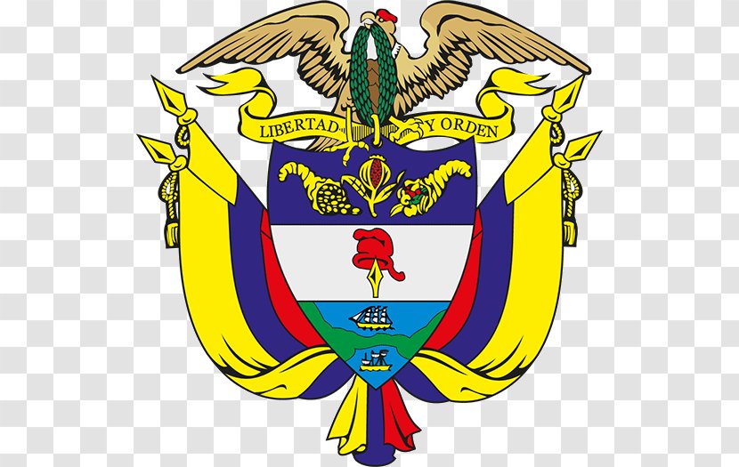 Flag Of Colombia Sticker Coat Arms - Artwork Transparent PNG