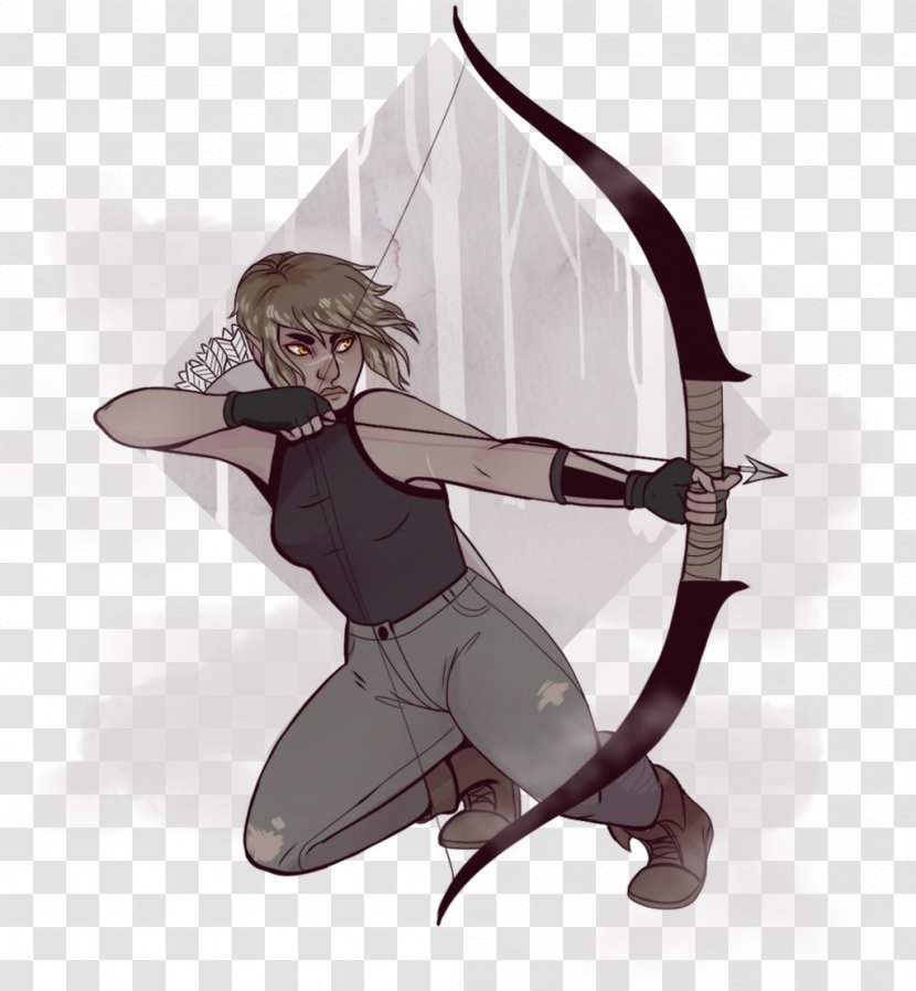 Bow And Arrow Bowyer Ranged Weapon - Tree - Long Shoot Transparent PNG