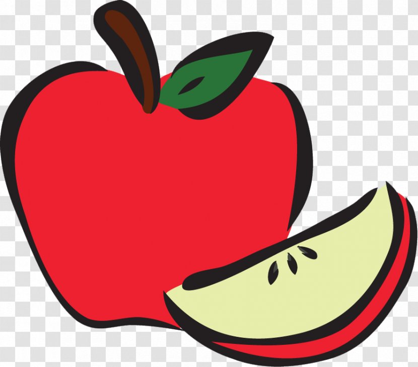 Apple Fruit Vegetable Cooking Clip Art - Heart Transparent PNG