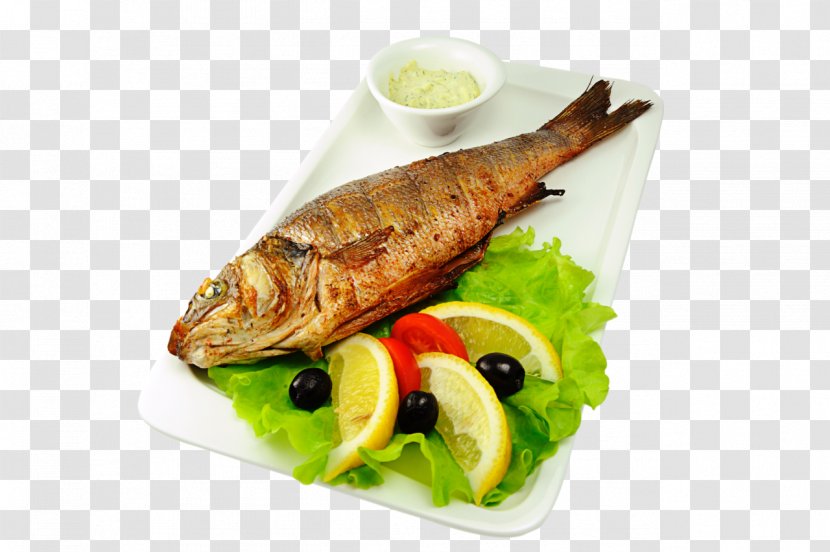 Shashlik Barbecue Grill Cafe Mangal European Bass - Dish - Fried Fish Transparent PNG