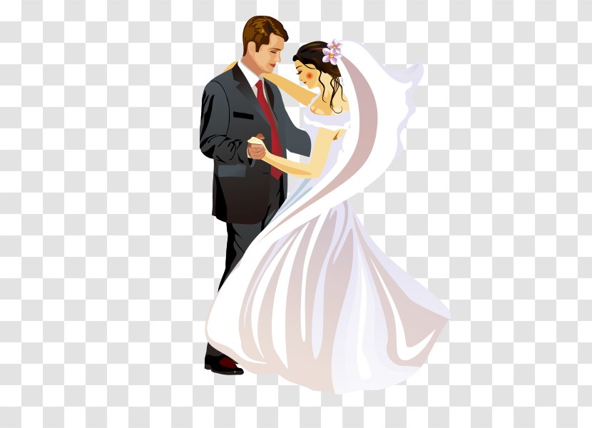 Wedding Invitation Bridegroom Marriage - Flower - Bride And Groom Transparent PNG