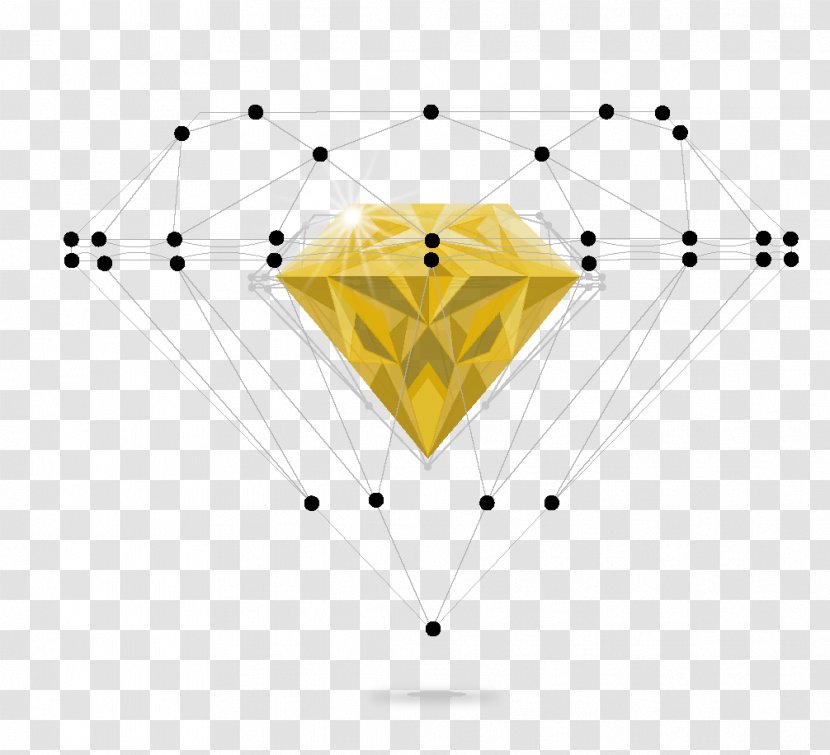 Euclidean Vector Jewellery Three-dimensional Space Gemology - Symmetry - Diamond Transparent PNG