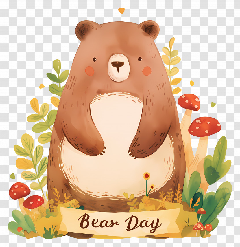 Bear Day - Cute Bear Cartoon For Bear Day Transparent PNG