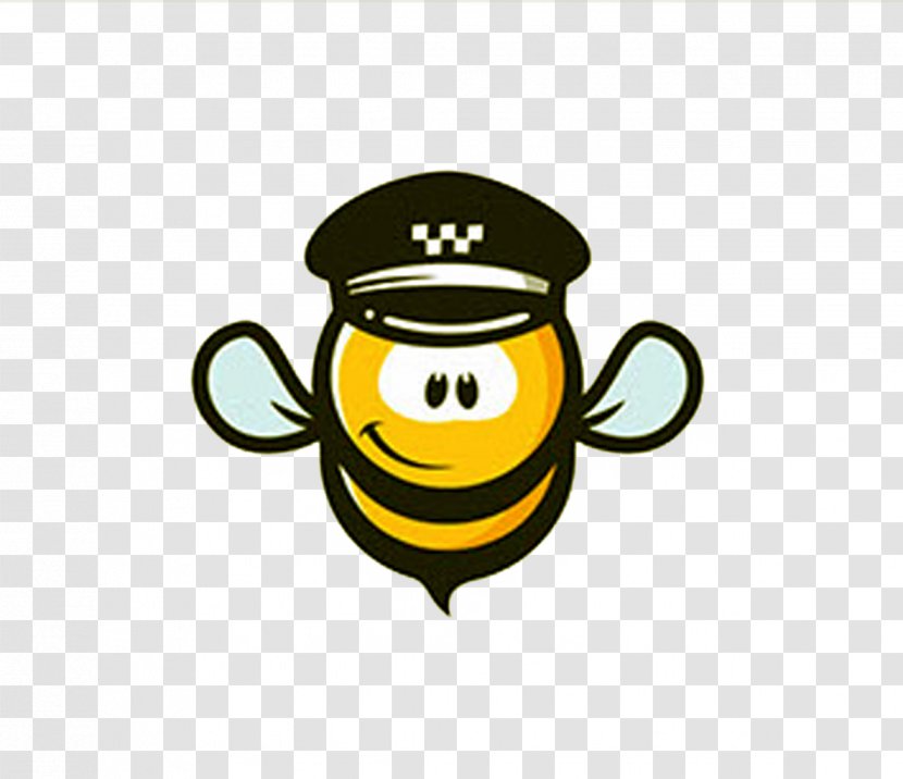 Bee Taxi Logo - Emoticon - Industrious Transparent PNG