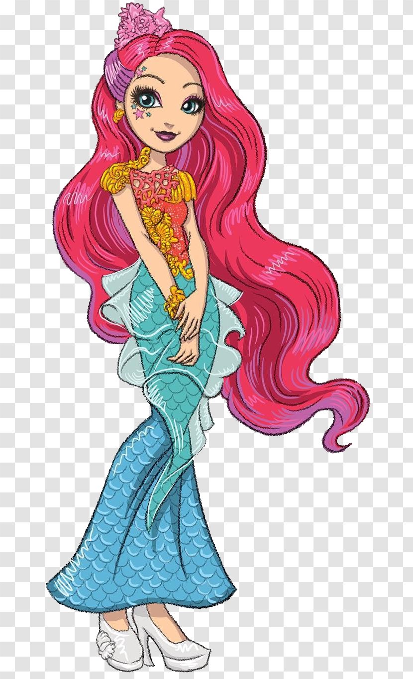 The Little Mermaid Ever After High Meeshell Doll Ariel - Heart Transparent PNG