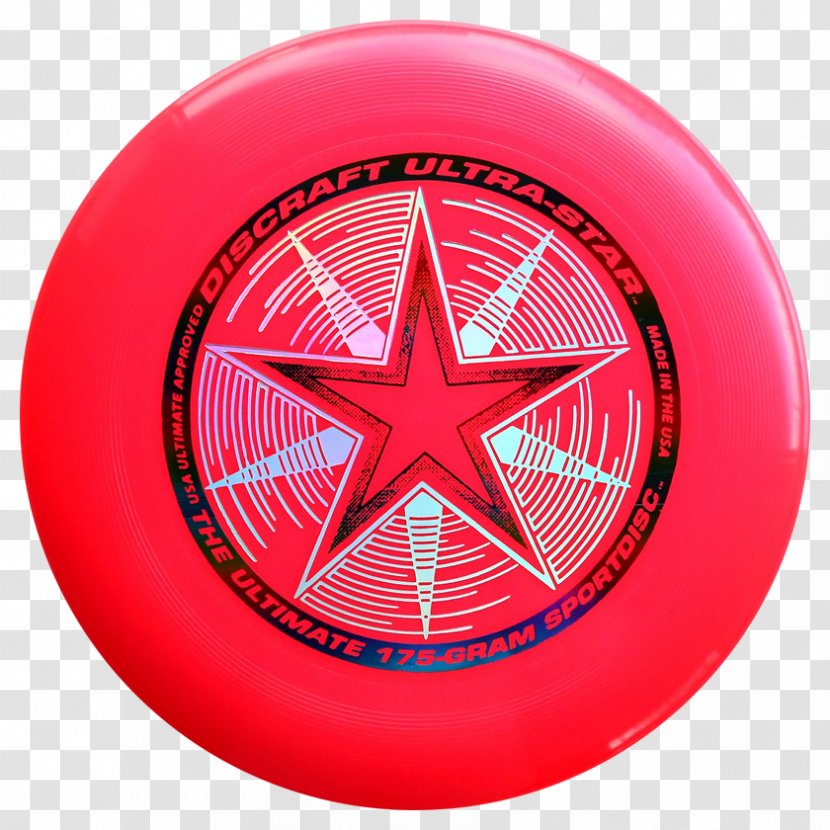 Ultimate Flying Discs Discraft 175 Gram Ultra Star Sport Disc Sports - Red - Frisbee Transparent PNG