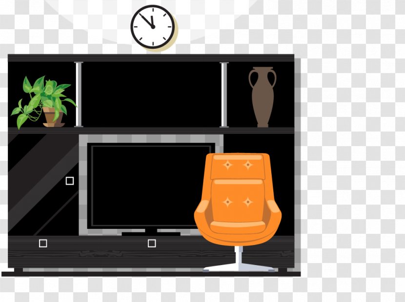 Television Interior Design Services - Orange - TV Cabinet Transparent PNG