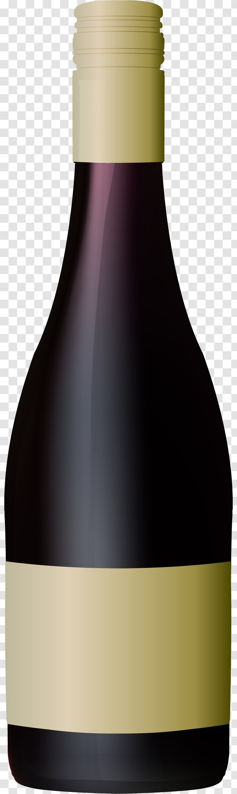 Red Wine Bottle Glass - Silhouette - Purple Material Transparent PNG