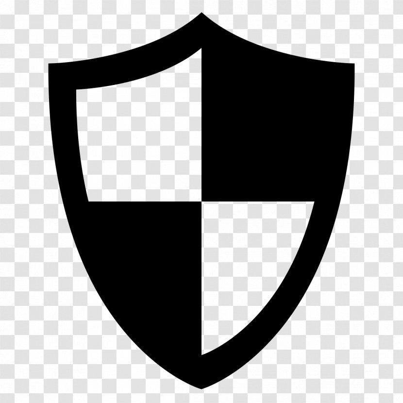 Shield Icon Layered Graph - Monochrome - Black And White Transparent PNG