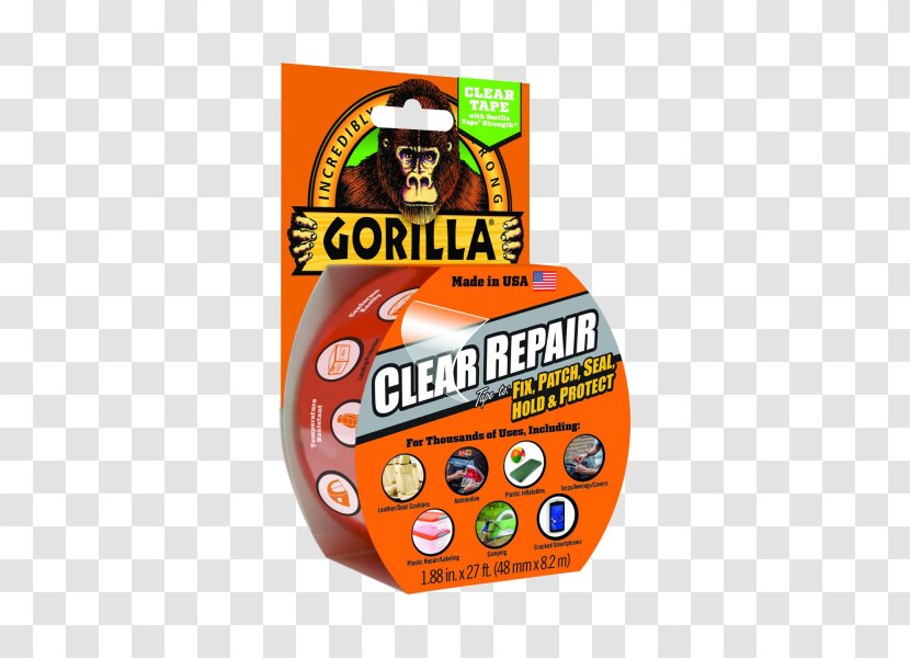 Adhesive Tape Gorilla Glue Scotch - Flavor - Two Strips Transparent PNG