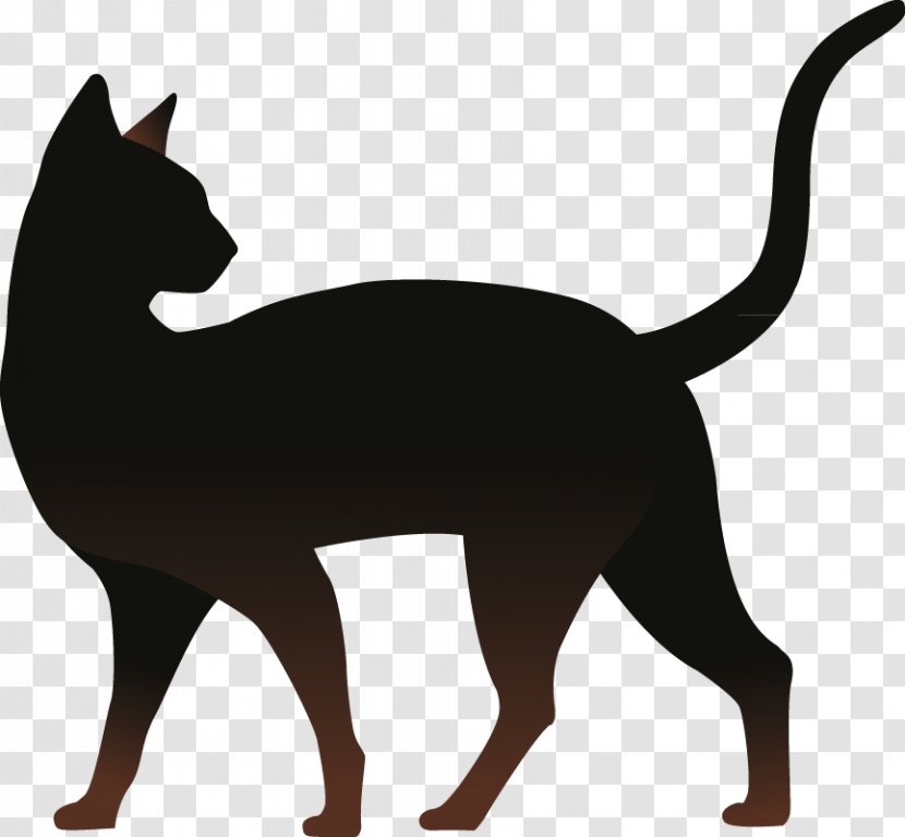 Cat Silhouette Kitten - Fauna Transparent PNG