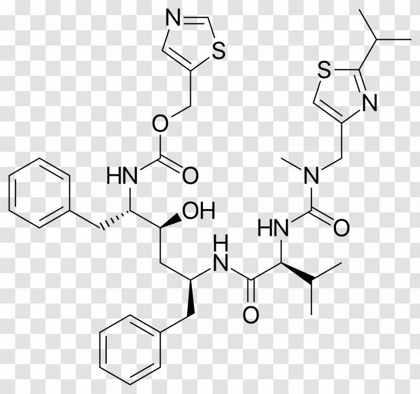 Organic Chemistry Ritonavir Total Synthesis Pharmaceutical Drug - White - Polysorbate 80 Structure Transparent PNG