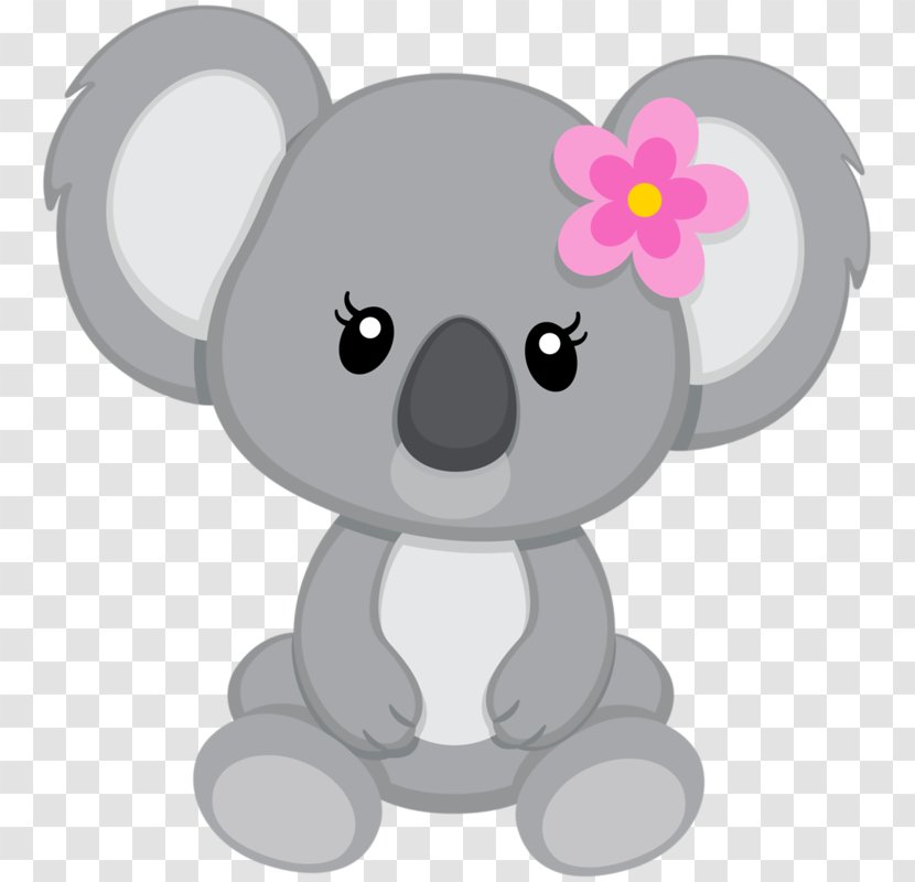 Koala Bear Giant Panda Cuteness Clip Art - Watercolor - Painted Gray Transparent PNG