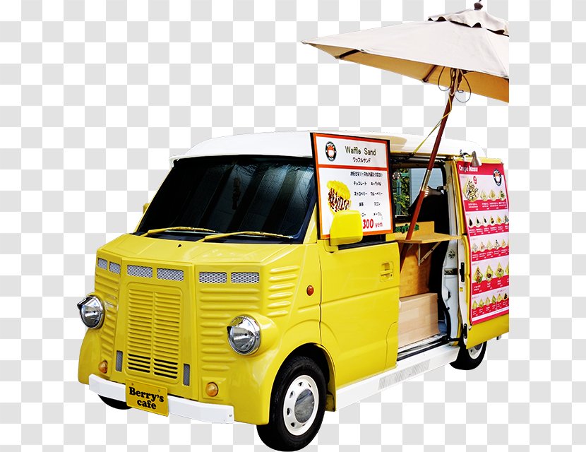 Berry’s Cafe Crêpe Mobile Catering Espresso - Menu - Yellow Car Transparent PNG