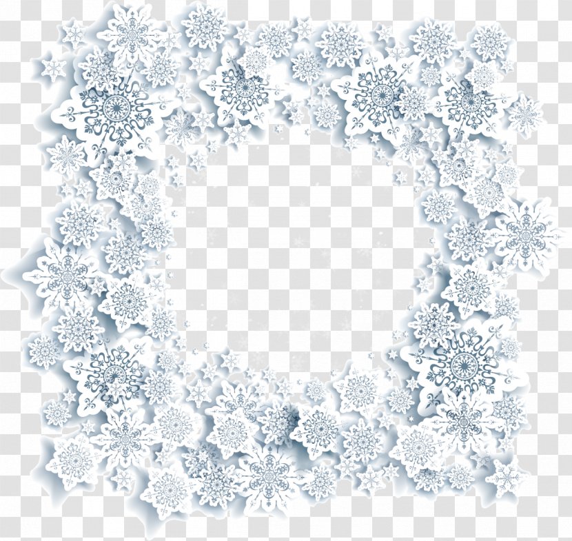 Snowflake Drawing Christmas - Border Transparent PNG